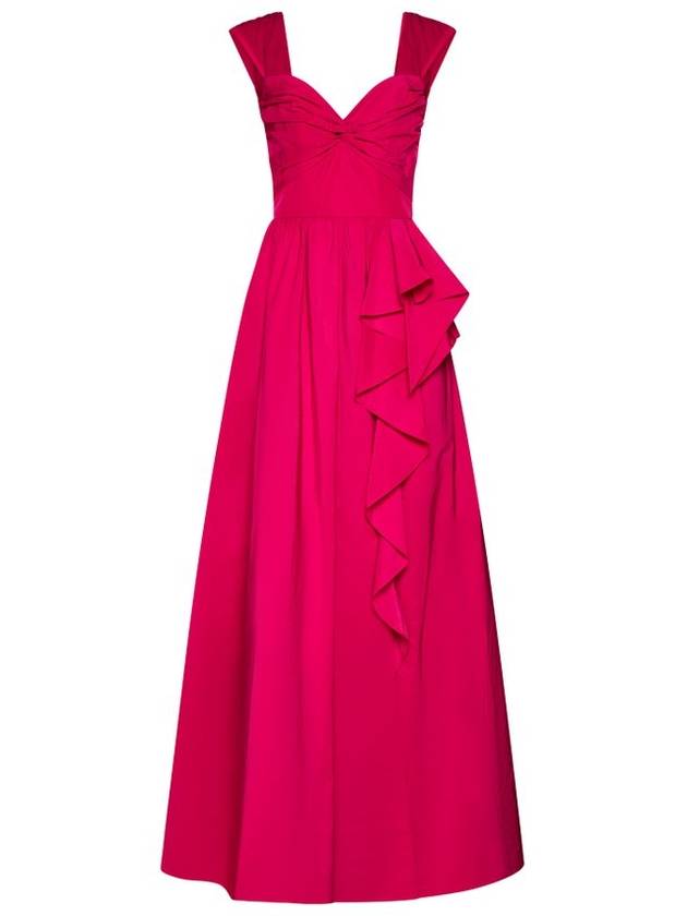 Marchesa Notte 트위스트 오프 숄더 태피터 가운