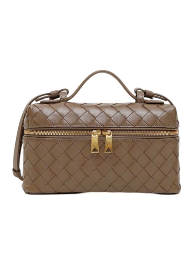 보테가베네타 뱅뱅 베니티 토트 백 브라운