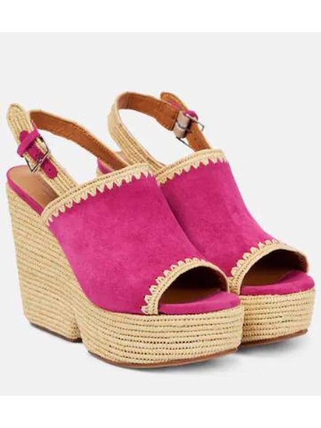 NB04 끌레제리 여성 샌들 Damya suede wedge sandals P00774434