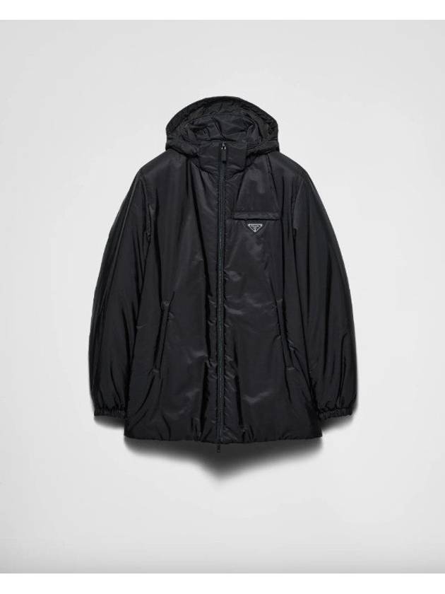 IT52 size 남성 24FW PRADA 프라다 프라다 리나일론 후드 자켓 블랙 SGC710 1WQ9 F0002
