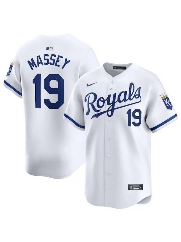 1100494 나이키 MLB Michael Massey 캔자스시티 로열스 홈 플레이어 저지 화이트