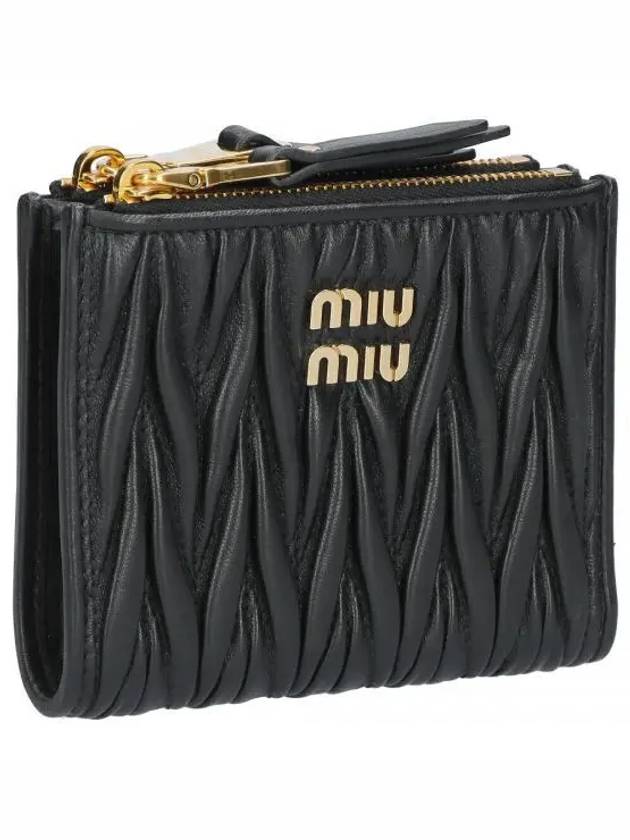 MIU 미우미우 25 스몰 마테라쎄 나파 가죽 지갑 5ML024 AFPP F0002