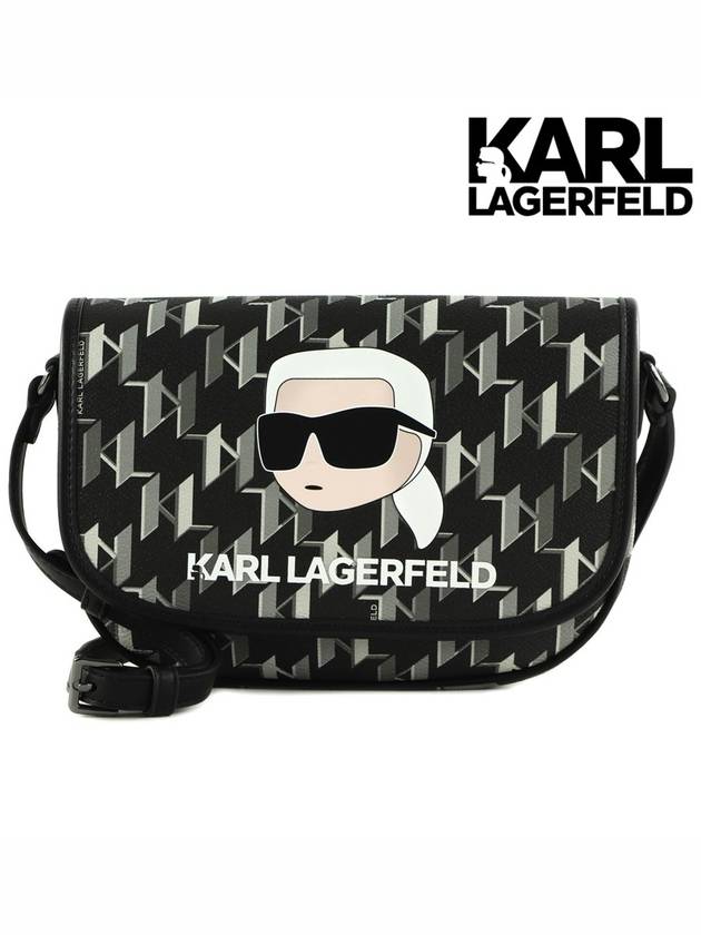 칼라거펠트 가방 Ikonik 2.0 모노 CC 플랩 크로스백 235W3098