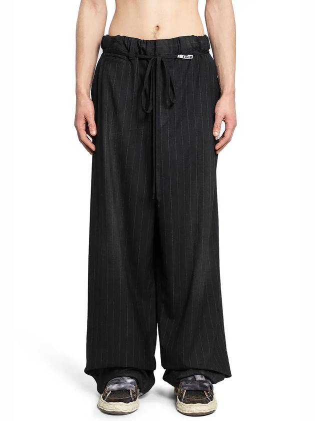 Maison Mihara Yasuhiro 빈티지한 느낌의 와이드 팬츠 A13PT034_BLACK