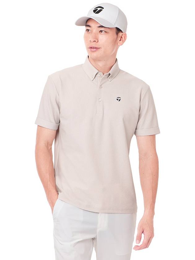 24SS 테일러메이드 남자골프반팔 시어서커 폴로셔츠