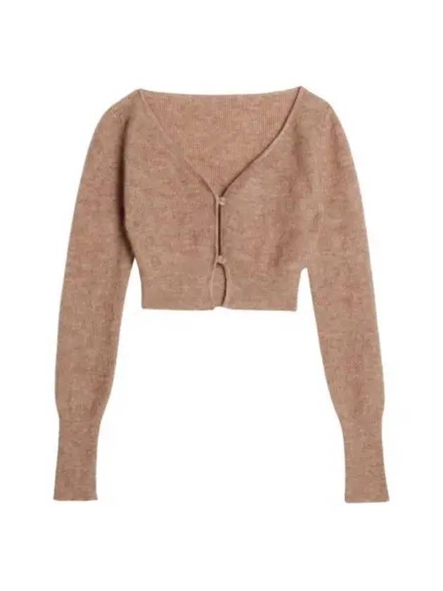 W 자크뮈스 르 가디건 알주 라이트 브라운 W Jacquemus Le Cardigan Alzou Light Brown