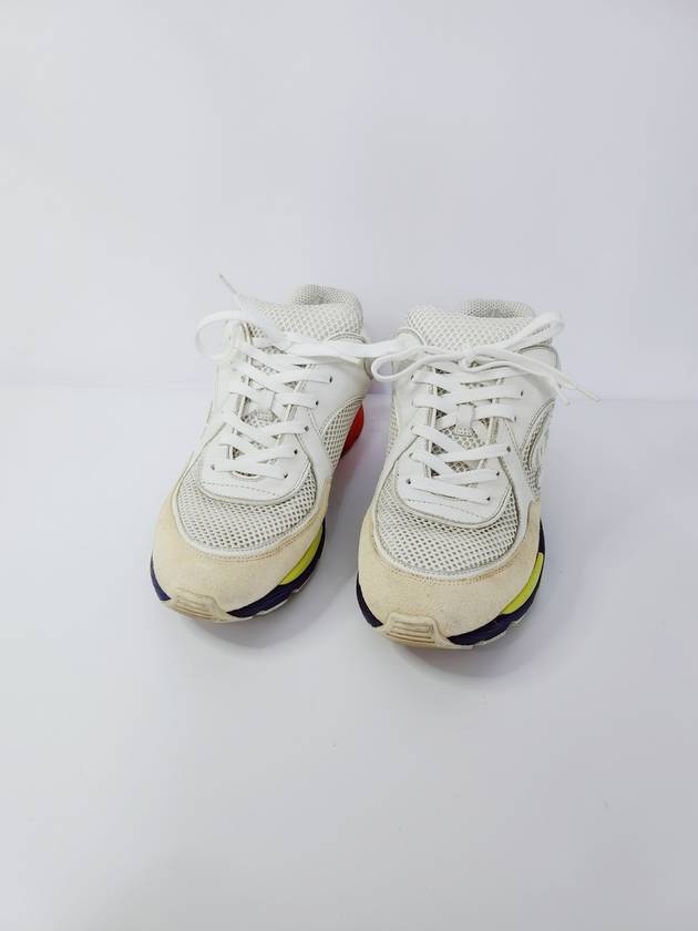 샤넬 로고 크루즈 멀티 로우탑 스니커즈 37 235