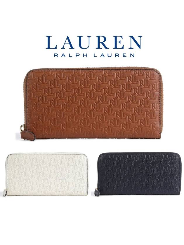 로렌랄프로렌 엠보싱 소가죽 장지갑 432883655