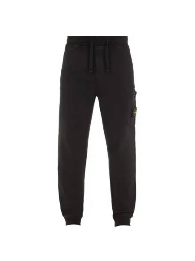 스톤 아일랜드 62620 코튼 플리스 가먼트 다이드 카고 조거 블랙 23FW Stone Island 62620 Cotton Fleece Garment Dyed Cargo Joggers Black 23FW
