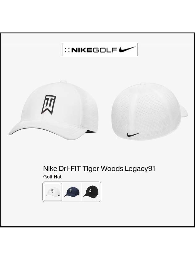 NIKE 나이키 골프 타이거우즈 골프모자 볼 캡 모자 3컬러 Nike Dri-FIT Tiger Woods Legacy91 Golf Hat