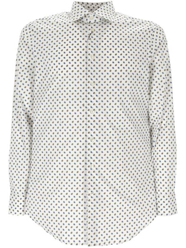 에트로 페이즐리 도트 패턴 버튼 셔츠