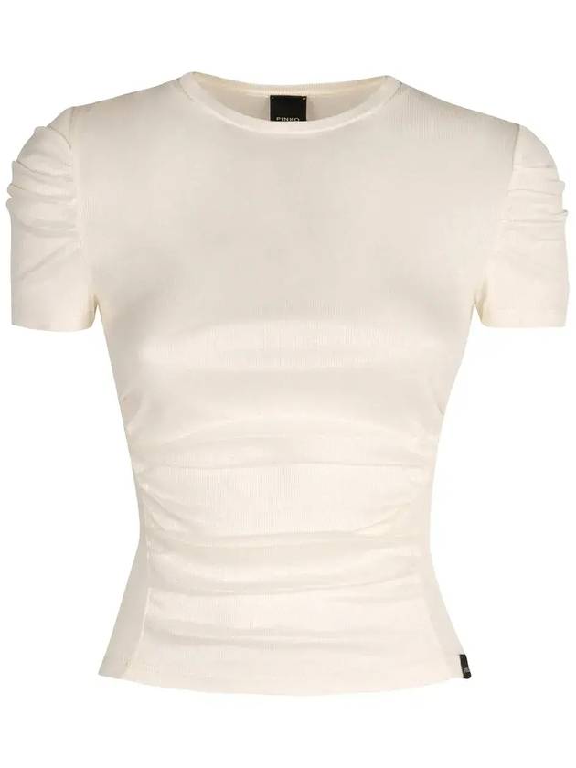 핑코 로고 패치 라운드넥 티셔츠 104155A24U_Z12