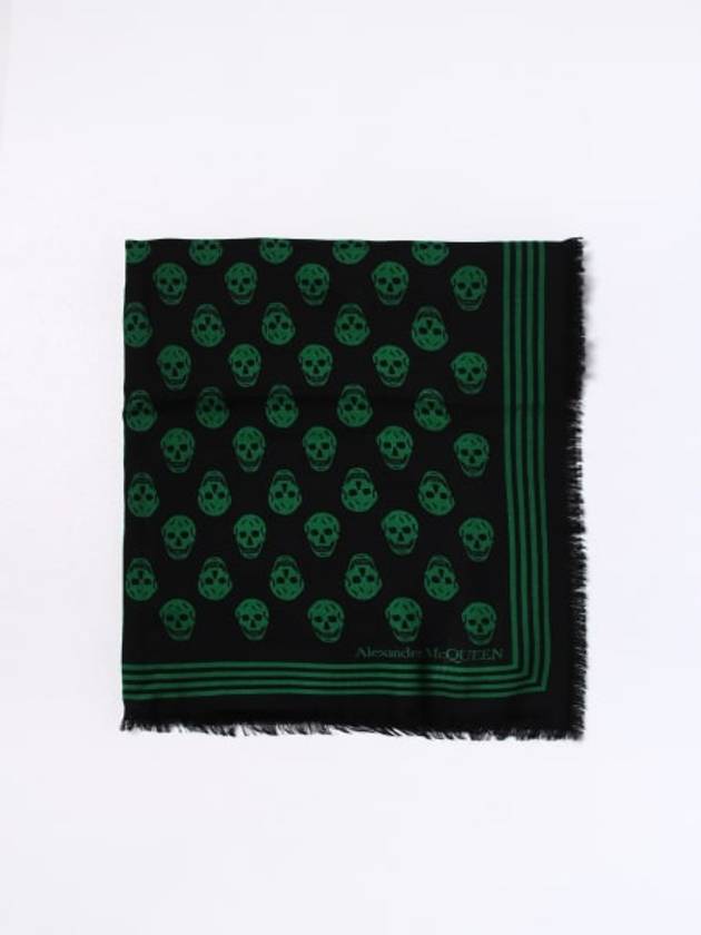 Alexander McQueen biker scarf in jacquard wool