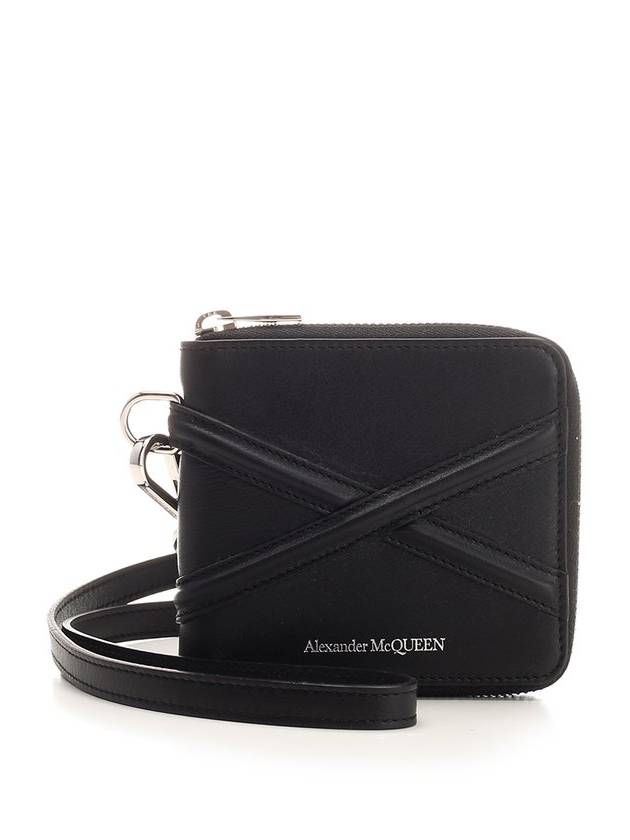 Alexander McQueen 로고 프린트 반지갑