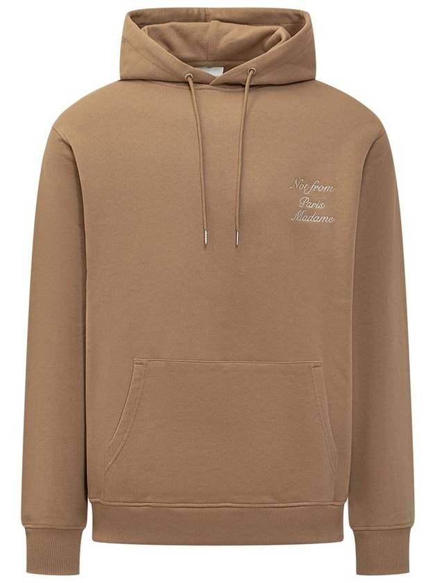 Funny Mister 슬로건 자수 후디