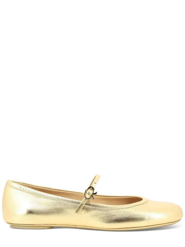 Gianvito Rossi Carla 라운드 토 발레리나 슈즈 G22223_05GOMNPSMEKO