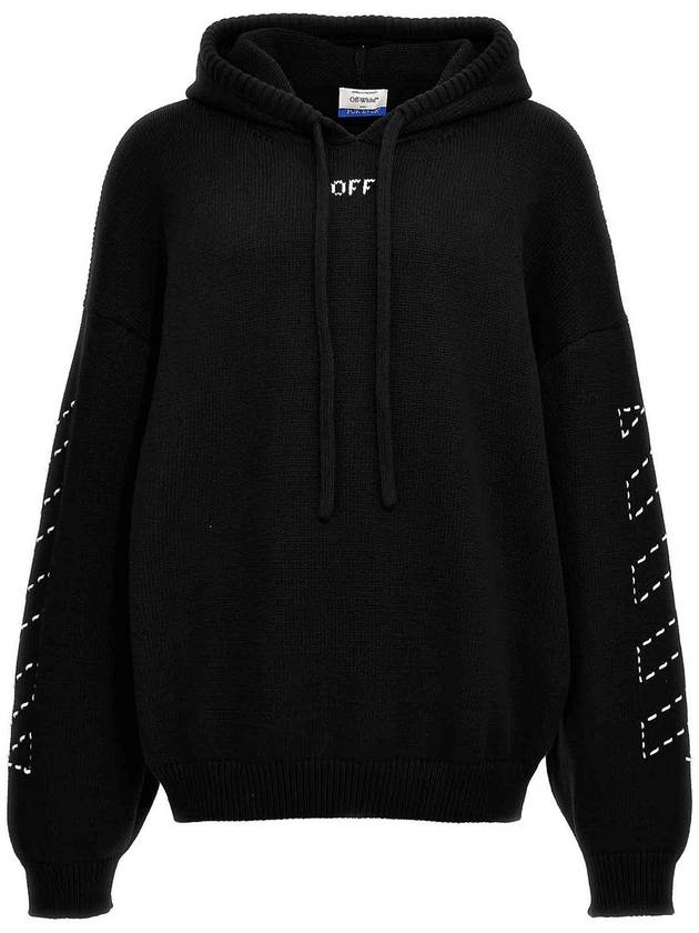 Off-White Stitch Arr Diags Hooded Sweater