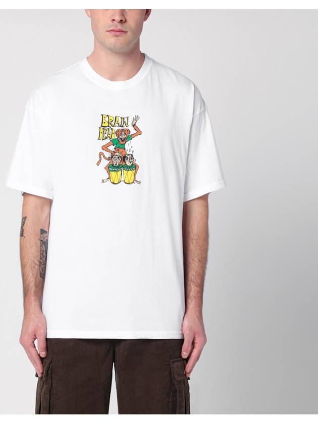 Brain Dead White cotton Bongo Brain T-shirt