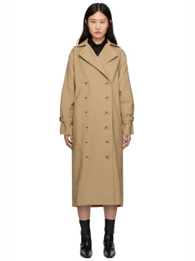 Khaki Signature Trench Coat 232771F067002