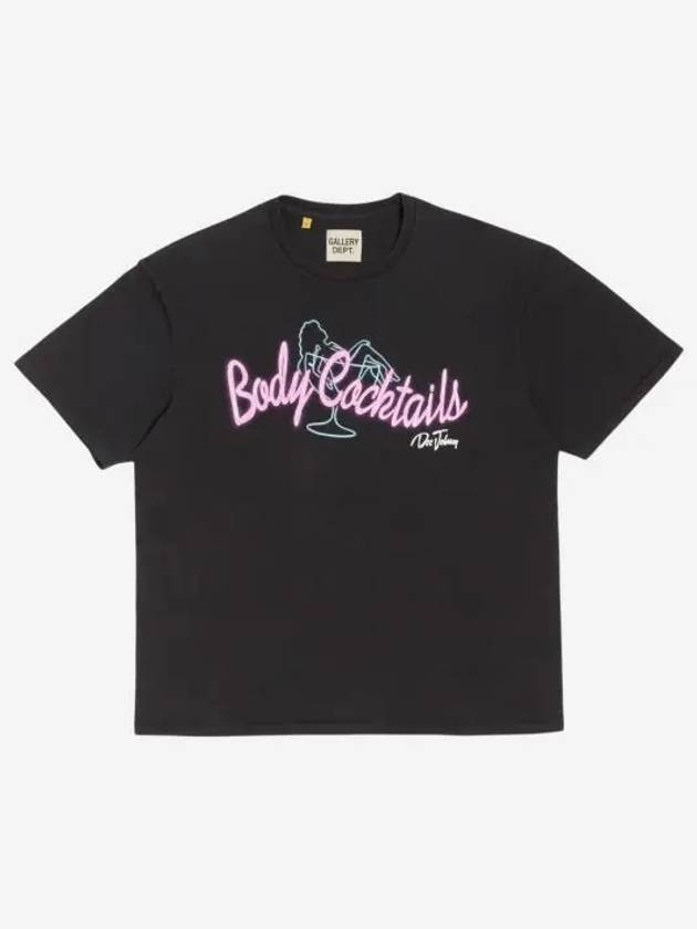 갤러리 디파트먼트 바디 칵테일 티셔츠 블랙 Gallery Dept. Body Cocktails T Shirt Black