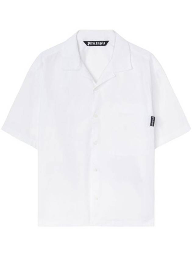 팜엔젤스 클래식 커브 로고 반팔 셔 화이트