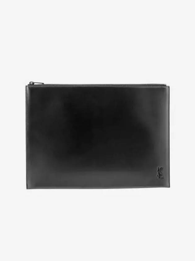 생로랑 레더 클러치 블랙 Saint Laurent Leather Clutch Black