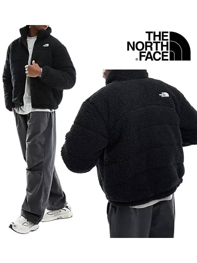 노스페이스 패딩 2000 보그 플리스 탑 푸퍼 재킷 블랙