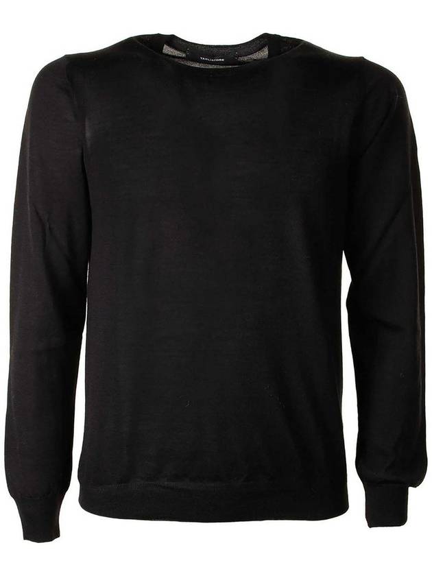 Tagliatore Black Crew Neck Sweater
