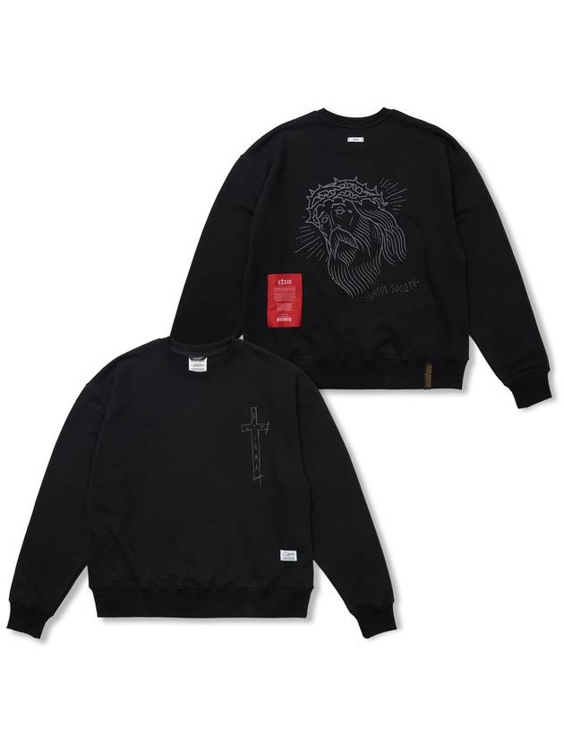 STIGMA Jesus Oversized Crewneck Black