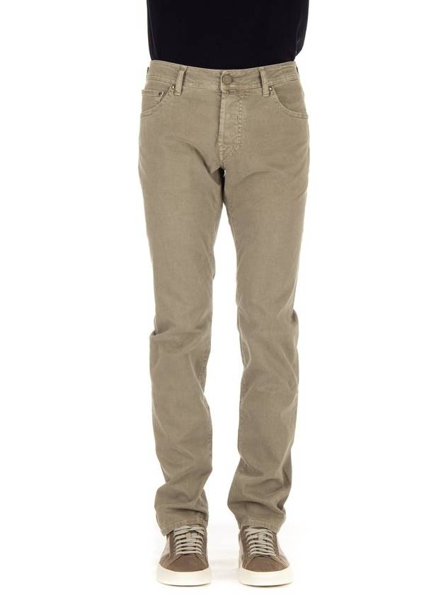 Jacob Cohen 로고 패치 미드라이즈 진