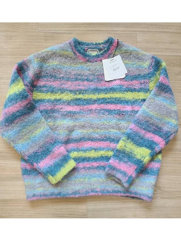 22FW 우영미 블루 멀티 컬러 니트 W223KN18523L