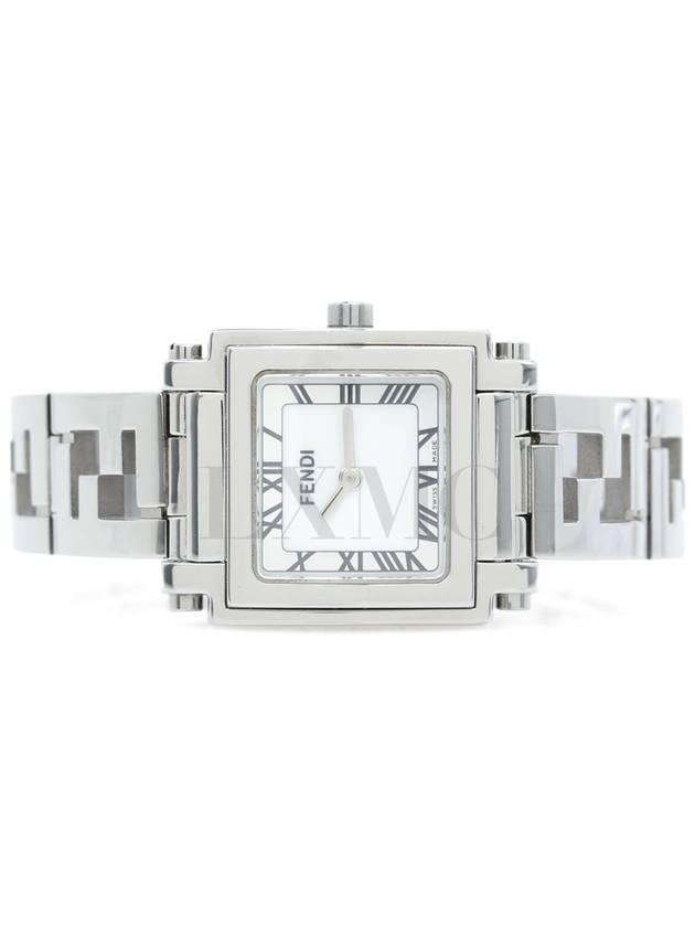 펜디 클래식 스틸 워치 FF 화이트 스틸시계 6000L