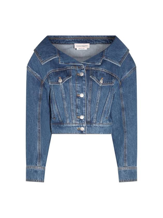 알렉산더 맥퀸 블루 코튼 데님 자켓 752781QMACG4164 B0560956909