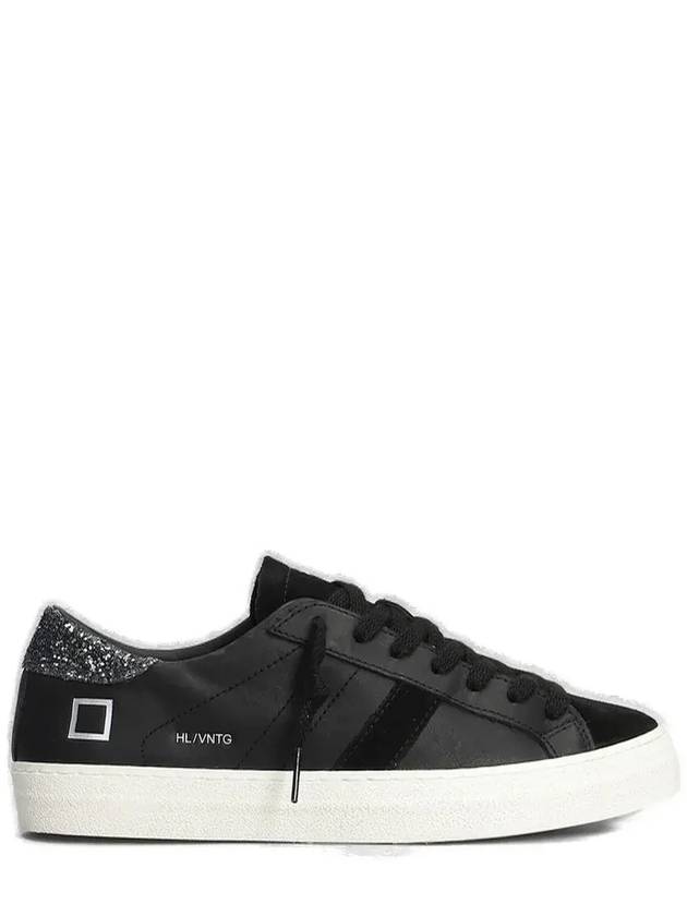 D.A.T.E. 힐 로우 라운드 토 스니커즈 W411HLVCBK_BKBLACK