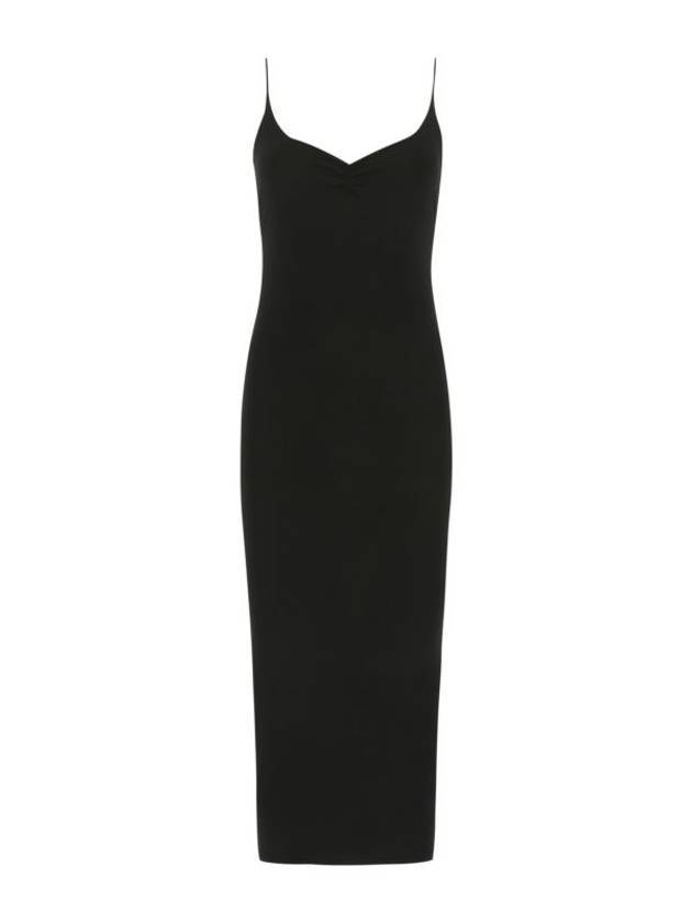 디스퀘어드2 여성 슬립 미디원피스 블랙