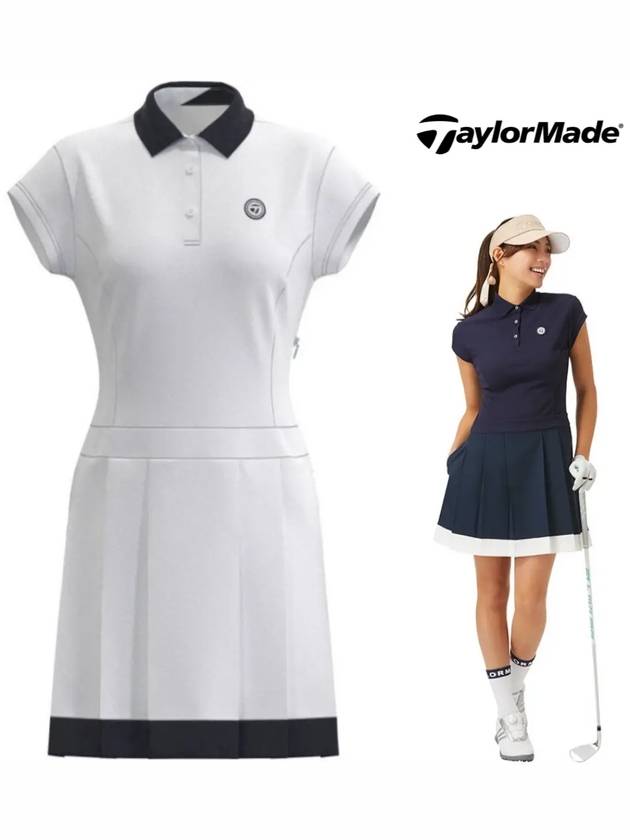 23SS 테일러메이드 여성 캡소매 폴로 원피스 2컬러 TJ229