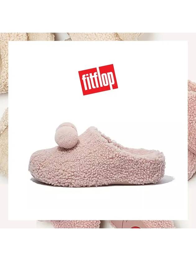 핏플랍 슈브 폼폼 시어링 클로그 털 슬리퍼 핑크 여자 여성슬리퍼 뽀글이 핏플랍조리