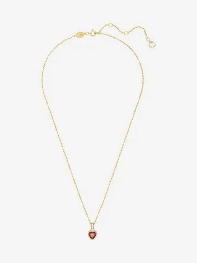 W 스와로브스키 스틸라 펜던트 하트 레드 골드 플래팅 W Swarovski Stilla Pendant Heart Red Gold Plated