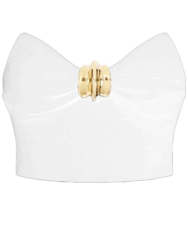 Elisabetta Franchi 로고 플라크 뷔스티에 탑 TO01851E2_360