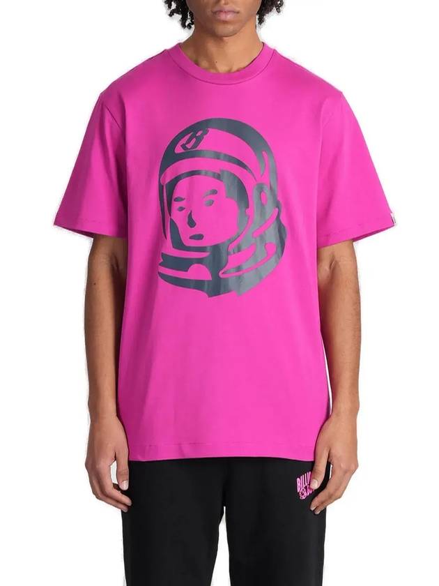Billionaire Boys Club 그래픽 프린트 크루넥 티셔츠 B24459_FUCHSIA