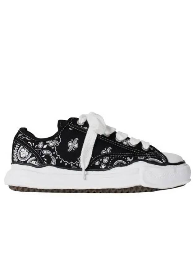 메종 미하라 야스히로 피터슨 OG 솔 캔버스 반다나 로우탑 스니커즈 블랙 Maison Mihara Yasuhiro Peterson OG Sole Canvas Bandana Low top Sneakers Black