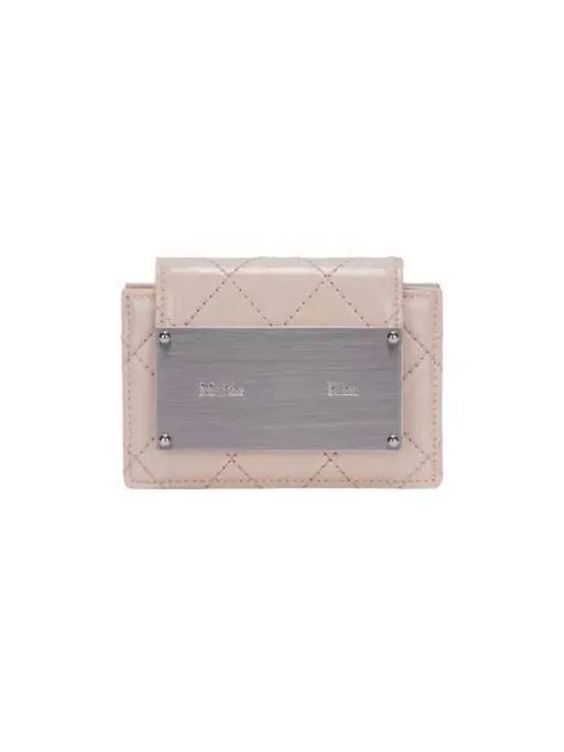 마뗑킴 퀼팅 아코디언 지갑 베이지 Matin Kim Quilting Accordion Wallet Beige