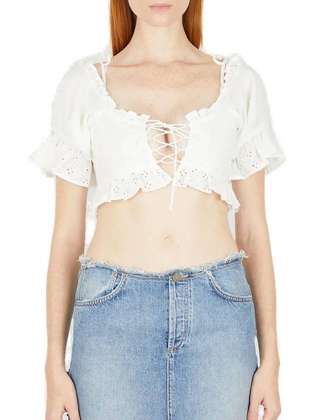 Guess Sangallo 러플 탑 W2BH00WEUC0_G018