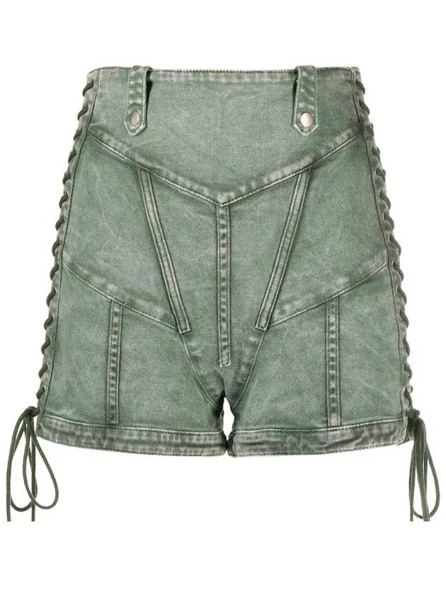 장 폴 고티에 하이웨이스트 레이스업 반바지 2314FSH017TD006_4603