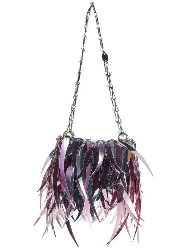 Paco Rabanne 스파클 나노 메탈릭 프린지 숄더백 23HSS0137PLX118_M048