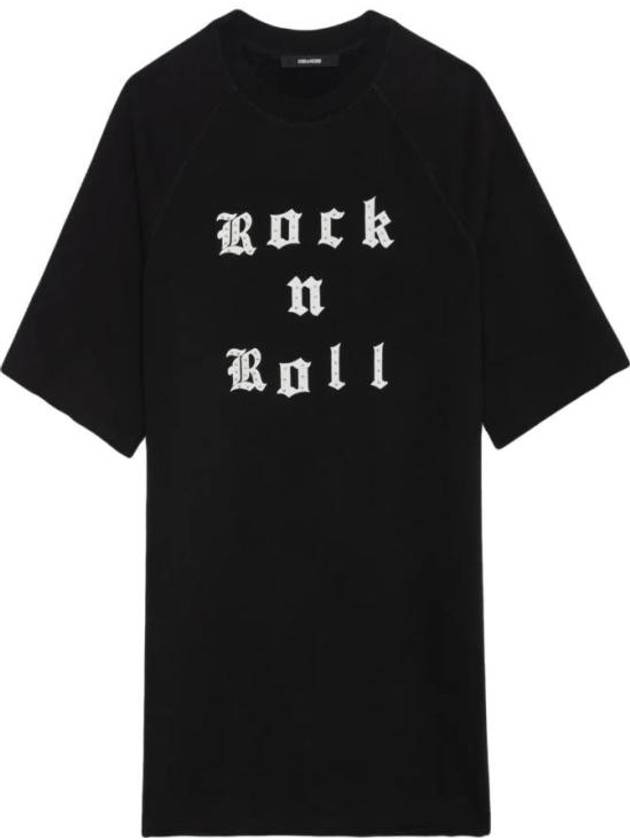 25SS 자딕앤볼테르 미디 원피스 JWDR01073011 BLACK Black