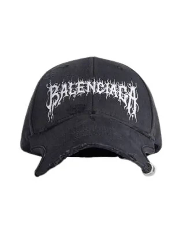 발렌시아가 DIY 메탈 아웃라인 캡 블랙 Balenciaga DIY Metal Outline Cap in Black