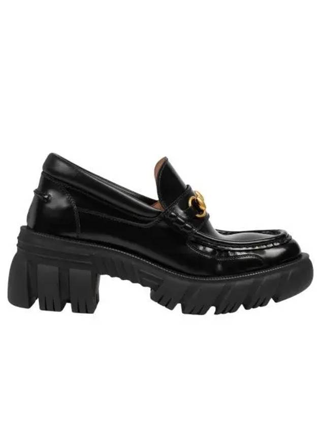 W 구찌 로퍼 홀스빗 블랙 레더 W Gucci Loafer with Horsebit Black Leather