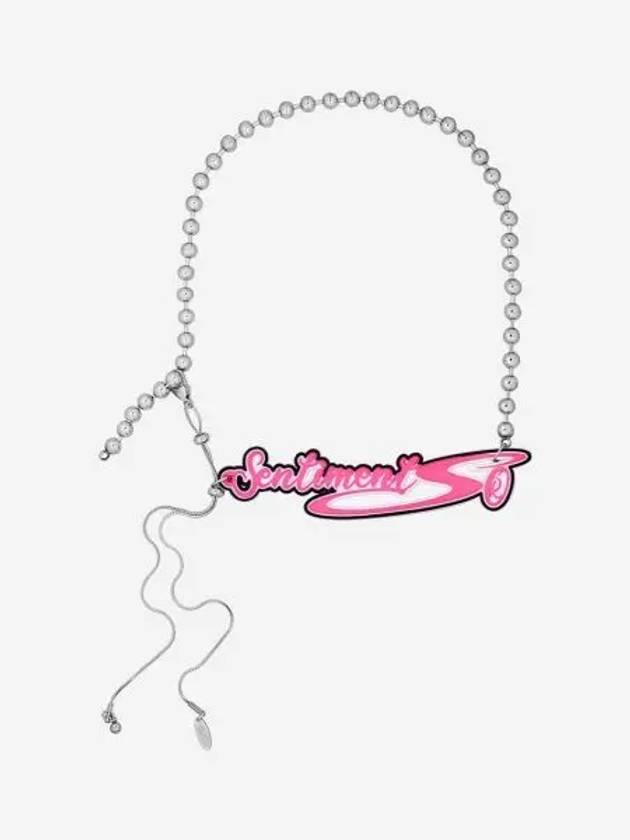 센티멍 넘버 533 네크리스 핑크 Sentiments No.533 Necklace Pink