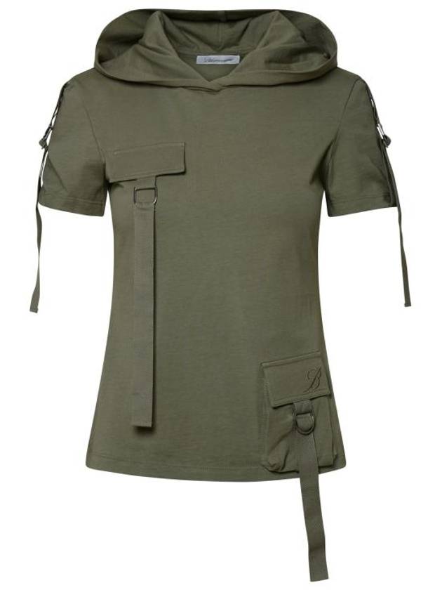 23FW 블루마린 반팔 티셔츠 4T016AN0802 Green